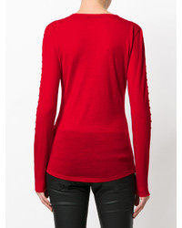 Красная блузка от Balmain