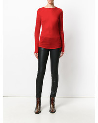 Красная блузка от Balmain