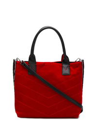 Красная большая сумка из плотной ткани от Pinko