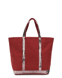 Красная большая сумка из плотной ткани от Vanessa Bruno