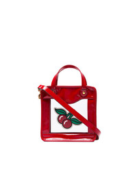 Красная большая сумка от Anya Hindmarch
