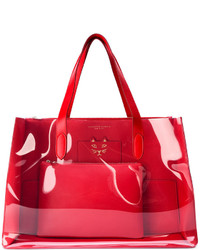 Красная большая сумка от Charlotte Olympia
