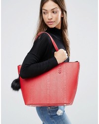 Красная большая сумка от Pauls Boutique