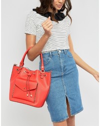 Красная большая сумка от Dune