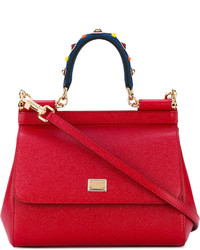 Красная большая сумка от Dolce & Gabbana