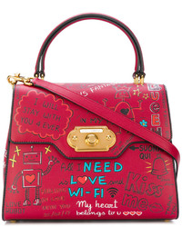 Красная большая сумка от Dolce & Gabbana
