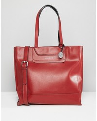 Красная большая сумка от Fiorelli