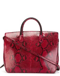 Красная большая сумка от Jil Sander