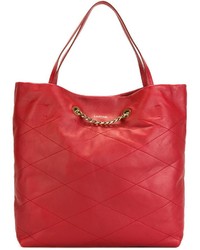 Красная большая сумка от Lanvin