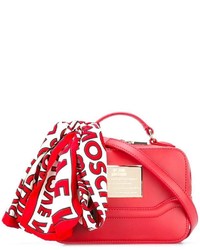 Красная большая сумка от Love Moschino