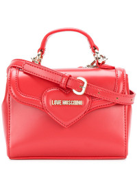 Красная большая сумка от Love Moschino