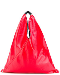 Красная большая сумка от MM6 MAISON MARGIELA