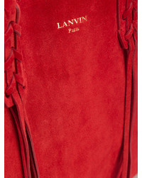 Красная большая сумка от Lanvin