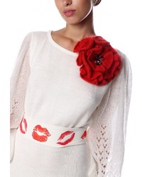 Красная брошь от Seanna