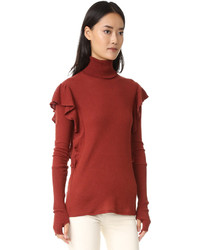 Женская красная водолазка от Enza Costa