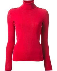 Женская красная водолазка от Versace