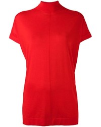 Красная вязаная блузка от Kenzo