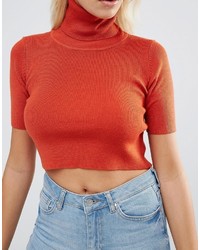 Красная вязаная блузка от Glamorous