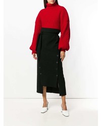 Женская красная вязаная водолазка от A.W.A.K.E.