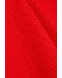 Женская красная вязаная водолазка от Victoria Beckham