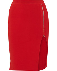Красная вязаная юбка-карандаш от Alexander Wang