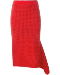 Красная вязаная юбка от JONATHAN SIMKHAI