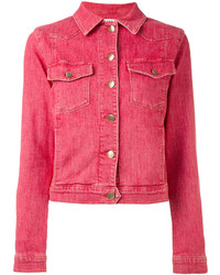 Женская красная джинсовая куртка от Frame