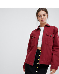 Женская красная джинсовая куртка от Kubban Tall