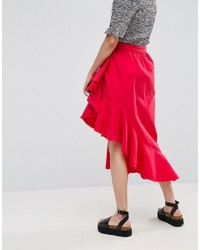 Красная джинсовая юбка от Asos