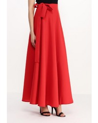 Красная длинная юбка от Be In