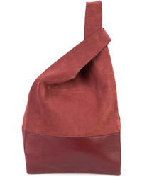 Красная замшевая большая сумка от Hayward
