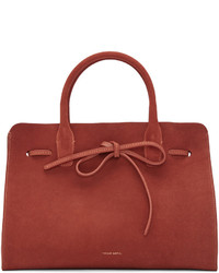 Красная замшевая большая сумка от Mansur Gavriel