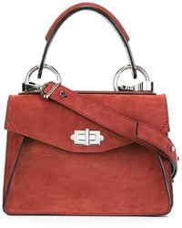 Красная замшевая большая сумка от Proenza Schouler