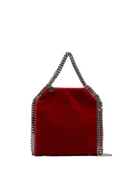 Красная замшевая большая сумка от Stella McCartney