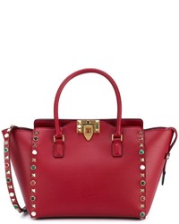 Красная замшевая большая сумка от Valentino