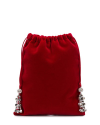 Красная замшевая сумка-мешок от Ca&Lou