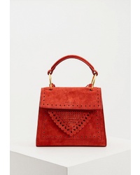 Красная замшевая сумка-саквояж от Coccinelle