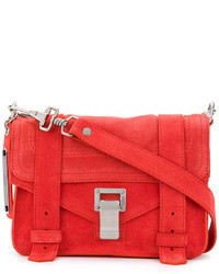 Красная замшевая сумка через плечо от Proenza Schouler