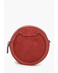 Красная замшевая сумка через плечо от Violeta BY MANGO