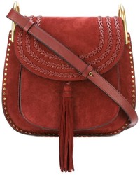 Женская красная замшевая сумка от Chloé