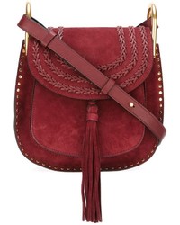 Женская красная замшевая сумка от Chloé