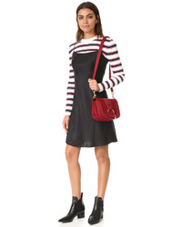 Женская красная замшевая сумка от See by Chloe