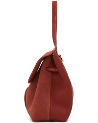 Женская красная замшевая сумка от Mansur Gavriel