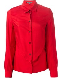 Женская красная классическая рубашка от Ann Demeulemeester