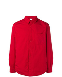 Мужская красная классическая рубашка от Aspesi
