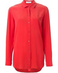 Женская красная классическая рубашка от Equipment