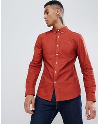 Мужская красная классическая рубашка от Farah