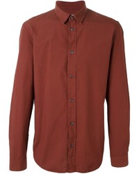 Мужская красная классическая рубашка от Maison Margiela