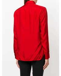Женская красная классическая рубашка от Maison Margiela