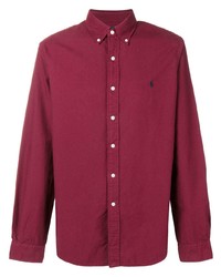 Мужская красная классическая рубашка от Ralph Lauren